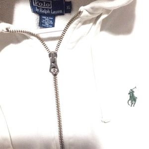 Men's XL White POLO Hoodie